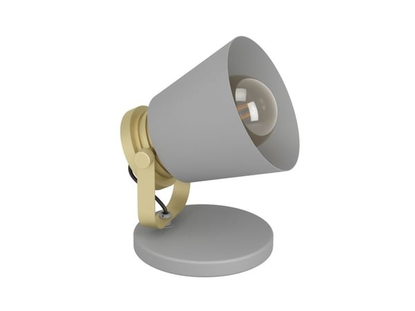EGLO TWICKEN bordlampa E27 grå/guld