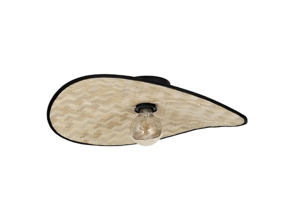 EGLO MARYWELL KATTO 500X345 E27 MUSTA/BAMBU MUSTA/BAMBU