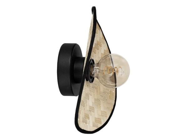 EGLO MARYWELL VEGG 200X300 E27 SVART/BAMBUS