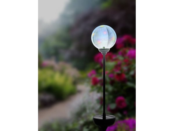 EGLO solcells-stake M/kula irislerande
