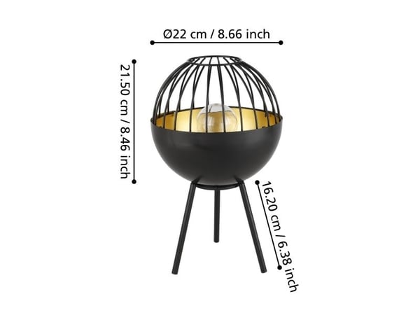EGLO AURINKO PÖYTÄVALAISIN 200MA H305 KULTAINEN
