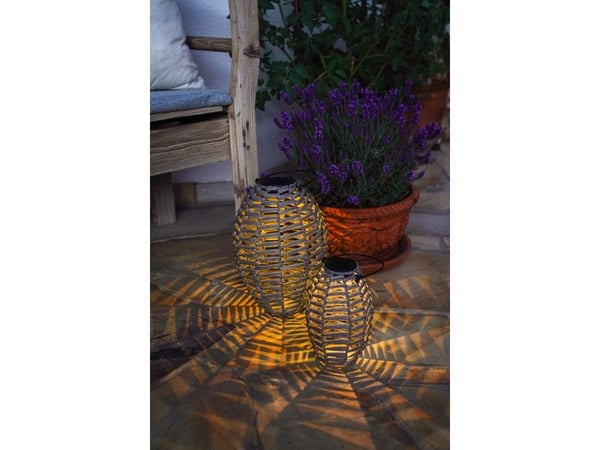 EGLO solcellebordlampe 200MA H205 natur