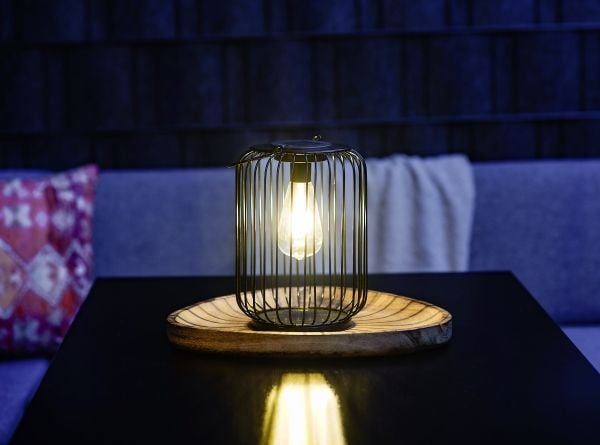 EGLO solcelle bordlampe H190 600MA 8 lm sort