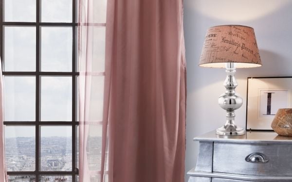 EGLO BEDWORTH bordlampe med skjerm H325 ALU