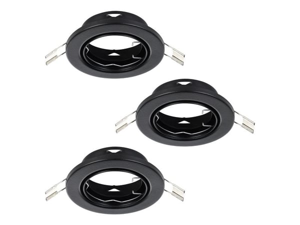 EGLO AGULO 1 infälld set Ø85 3xGU10 svart