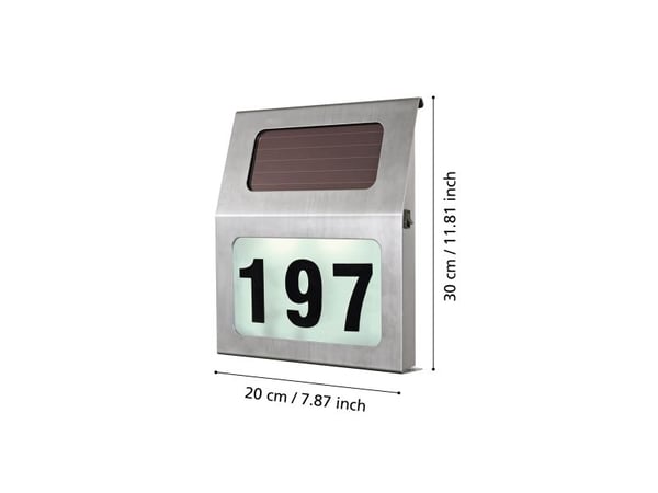 EGLO SOLAR, Utendørs bakkebelysning, Rustfritt stål, Rustfritt stål, IP20, CE, Batteri, Solar
