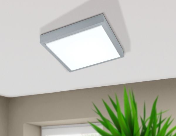 EGLO IDUN 1 taklampe 280x280 alu/hvit