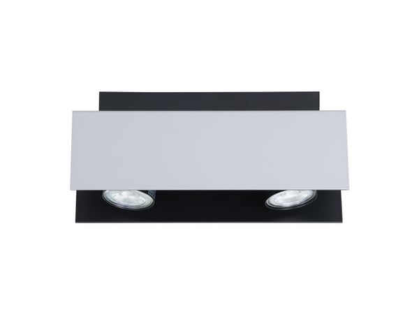 EGLO 97395, 2 ampuller, LED, GU10, 400 lm, Aluminium, Sort, Hvit