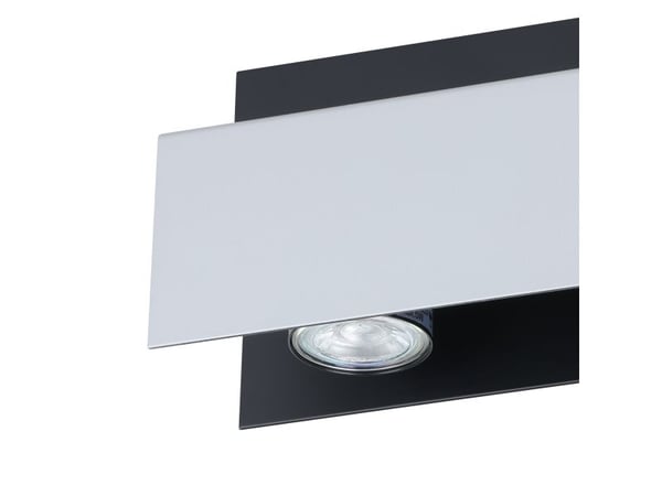 EGLO 97395, 2 ampuller, LED, GU10, 400 lm, Aluminium, Sort, Hvit