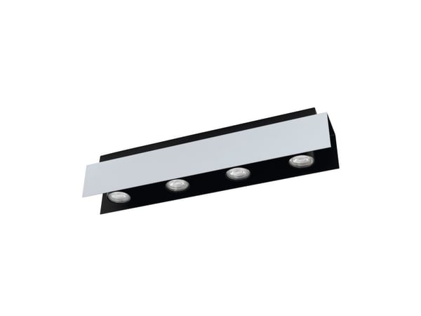 EGLO 97397, 4 ampuller, LED, GU10, 400 lm, Aluminium, Sort