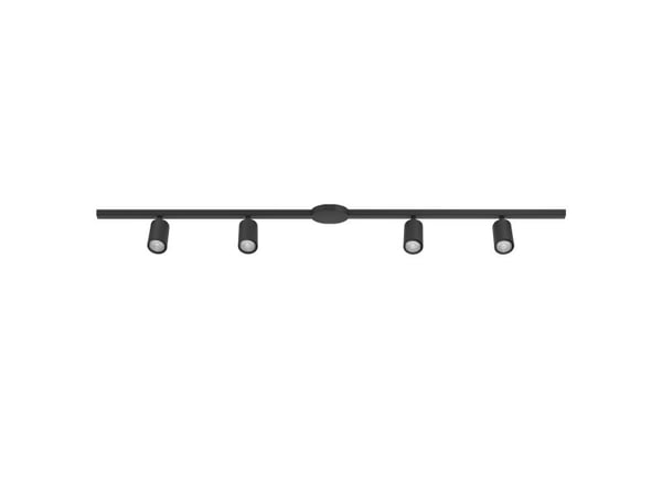EGLO EASYT sett 2 skinner m/4 GU10 spots + tilkobling. sort