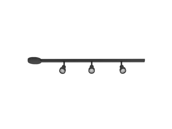 EGLO EASYT skinne sett m/3 GU10 spots + tilkobling, sort
