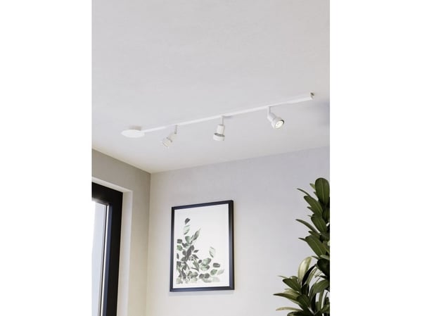 EGLO EASYT skinne-set m/3 GU10 spots + tilkobling, hvit