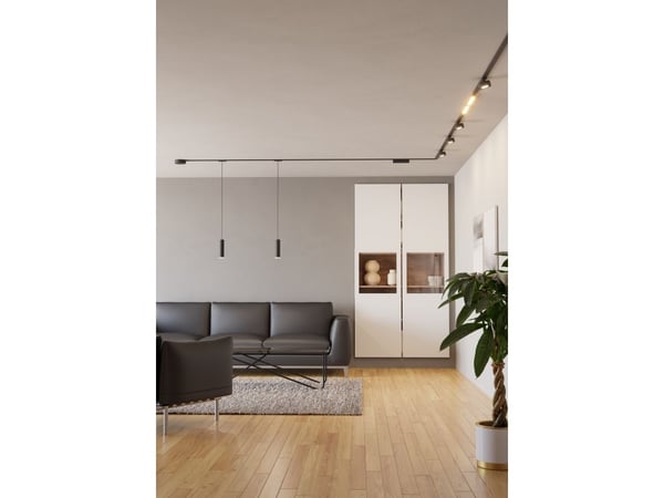 EGLO TPLUS PENDEL L120 Ø55 CCT 6,6W 980LM DÆMPB. SORT