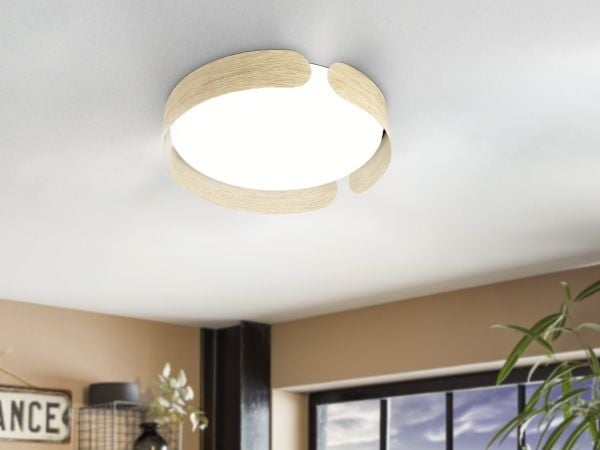 EGLO VALCASOTTO taklampe Ø370 20W 2400LM 3000K brun/hvit FSC
