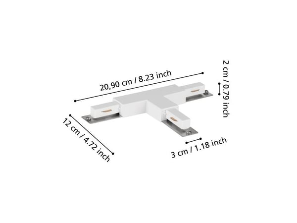 EGLO EASYT T-STYCKE VIT