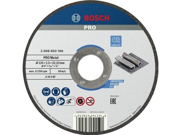 Bosch Standard for Metal A 30 S BF - Skjæreplate - for metall - 125 mm