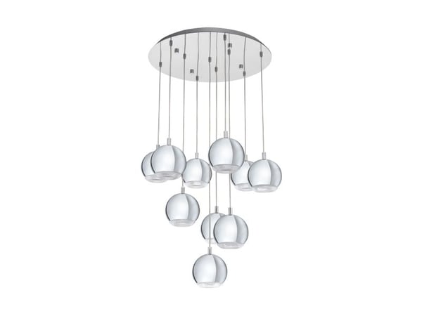 EGLO Conessa, Fleksibel montering, Kromfarget, Gjennomsiktig, Gjennomsiktig, Stål, Plast, Innendørs