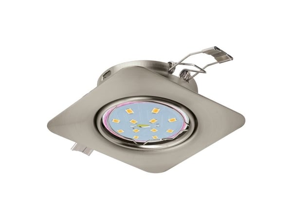 EGLO Peneto, Innsunket spotlight, Ikke-utskiftbare pærer, LED, 5 W, 3000 K, Nickel