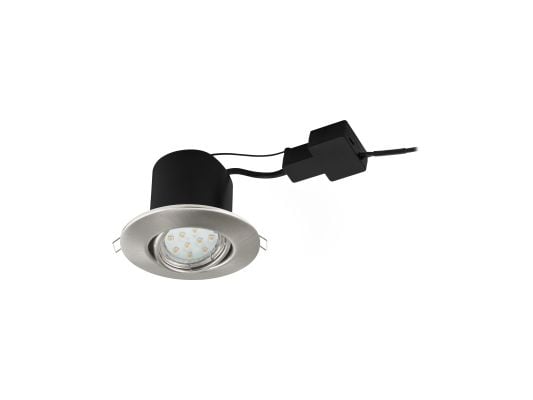 EGLO PENETO 2, Innsunket spotlight, GU10, 1 ampuller, LED, 400 lm, Sort