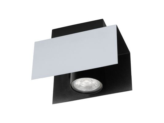 EGLO 97394, 1 ampuller, LED, GU10, 400 lm, Aluminium, Sort, Hvit