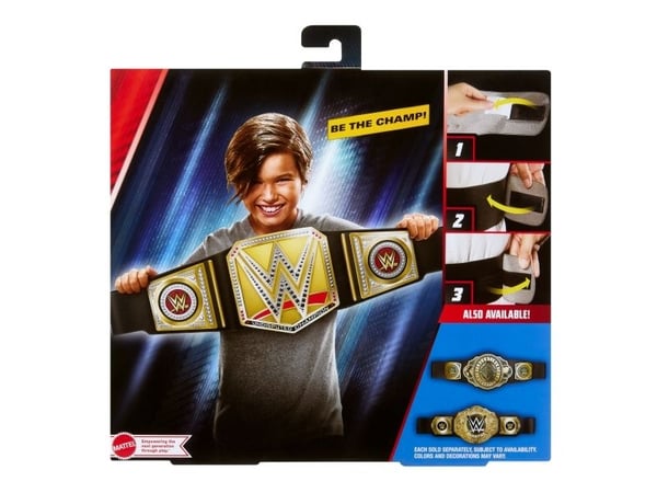 WWE Undisputed Universal Championship Role Play Title, 6 år, Svart, Gull, Plast