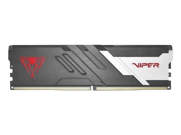 Patriot Viper Venom series - DDR5 - modul - 16 GB - DIMM 288-pin - 3000 MHz / PC5-48000 - CL30 - 1.35 V - on-die ECC - matt svart, sølv, rød