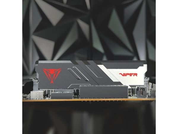 Patriot Viper Venom series - DDR5 - modul - 16 GB - DIMM 288-pin - 3000 MHz / PC5-48000 - CL30 - 1.35 V - on-die ECC - matt svart, sølv, rød