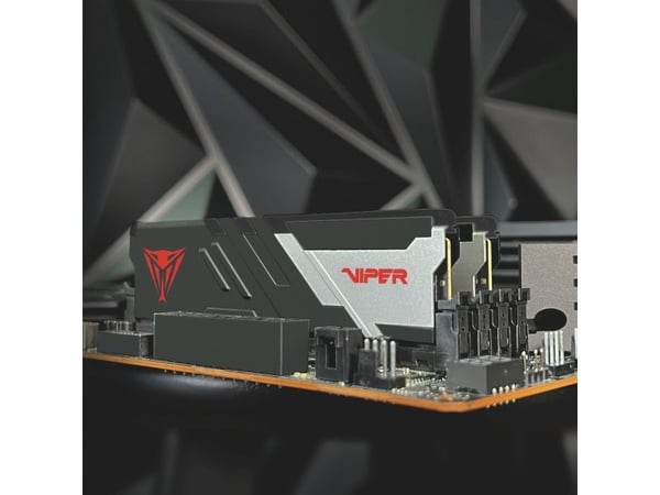 Patriot Viper Venom series - DDR5 - modul - 16 GB - DIMM 288-pin - 3000 MHz / PC5-48000 - CL30 - 1.35 V - on-die ECC - matt svart, sølv, rød