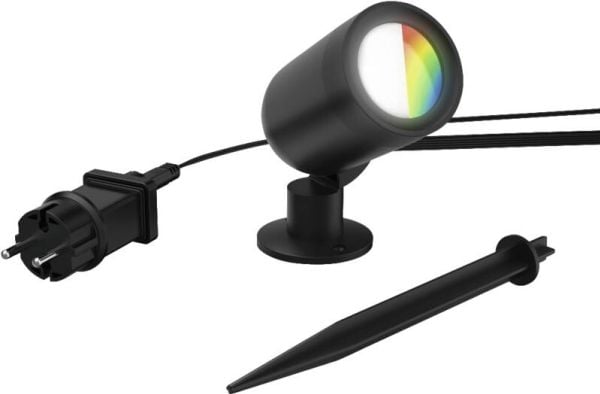 Hama 00176679, Spotbelysning, Svart, IP65, 1 ampuller, 7 W, 25000 timer