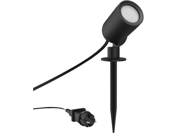 Hama 00176679, Spotbelysning, Svart, IP65, 1 ampuller, 7 W, 25000 timer