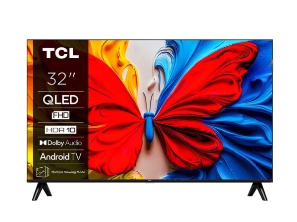 TCL 32V5C - 32" Diagonalklasse (31.5" synlig) - V5C Series LED-bakgrunnsbelyst LCD TV - QLED - Smart TV - Android TV - 1080p 1920 x 1080 - HDR - bø...
