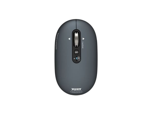 PORT Connect PURE COLOR - Mus - ladbar - høyre- og venstrehåndet - optisk - 5 knapper - trådløs - Bluetooth - skygge