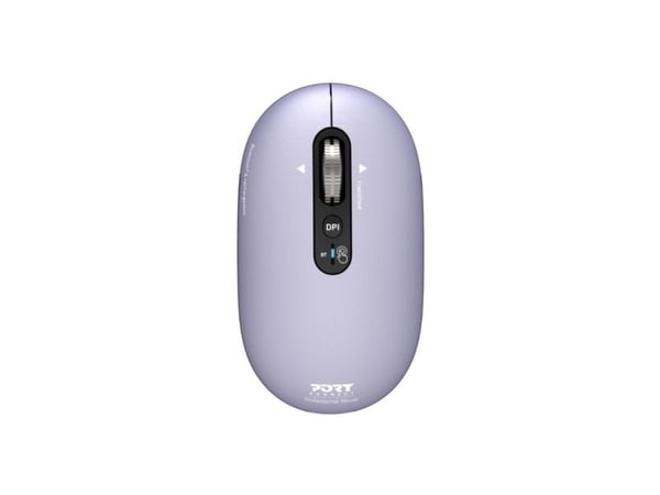 PORT Connect PURE COLOR - Mus - ladbar - høyre- og venstrehåndet - optisk - 5 knapper - trådløs - Bluetooth - iris
