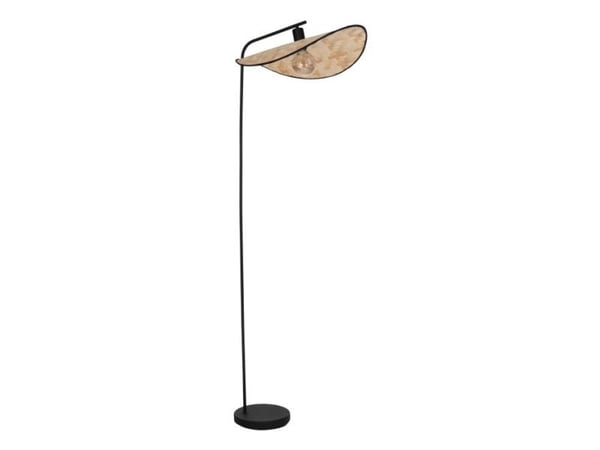 EGLO MARYWELL FLOOR H1595 E27 SVART/BAMBUS