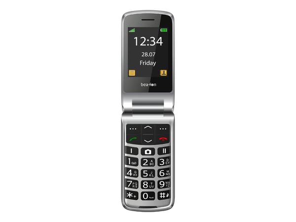 Beafon SL605 LTE, Simpukka, Yksittäinen SIM, 6,1 cm (2.4"), 1,3 MP, 1050 mAh, musta