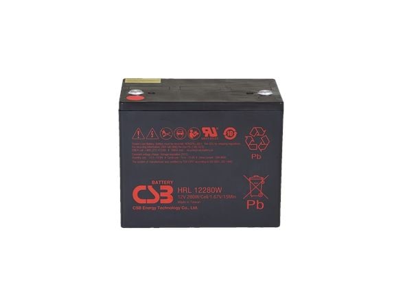 CSB Battery batteri 12V 6Ah 25W Pb F2 | HRL1225W