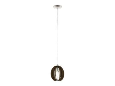 Eglo Cossano - Hängande lampa - 1 uttag - E14 - satinnickel, brun