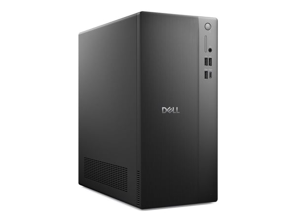 Dell Tower ECT1250 - AI PC - tower Core i5 i5-14400 / inntil 4.7 GHz - RAM 8 GB - SSD 512 GB - NVMe, QLC, Class 25 - UHD Graphics 730 - Gigabit Eth...