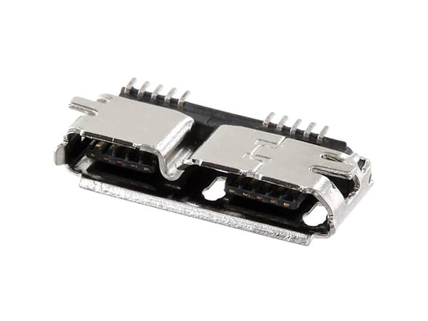 econ connect MICUBN10BBS, Micro-USB, Musta, 500 V, 30 mO, 2 A, 1000 O