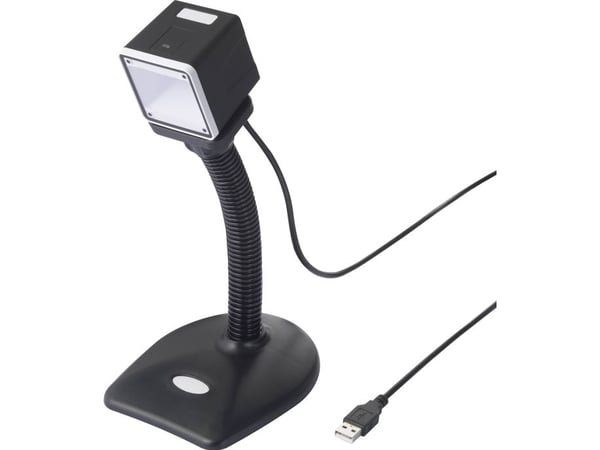 Renkforce RF-SBS-500 2D strekkodeskanner Kablet 1D, 2D Imager Black Desktop Scanner (Stasjonær) USB-A (RF-4679568)