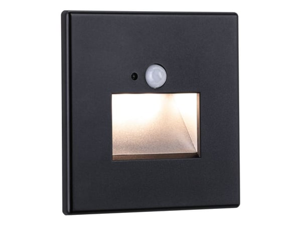 Paulmann Edge Quadro, Innfelt, firkant, 1 ampuller, 2700 K, IP20, Svart