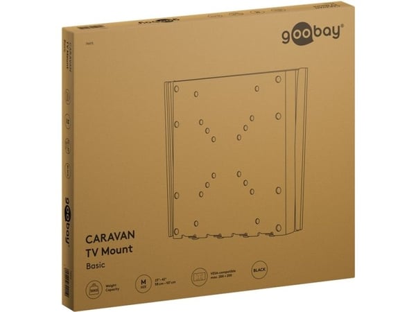 Goobay 74415, 58,4 cm (23"), 106,7 cm (42"), 30 kg, 50 x 50 mm, 200 x 200 mm, Svart