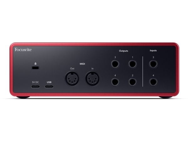 Focusrite Scarlett 4i4, Skrivbord, USB, 56 dB, 9 dBu, 3000 O, 24-bit/192kHz