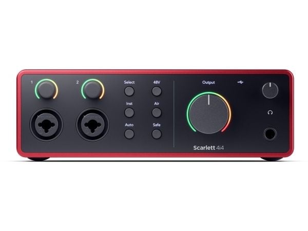 Focusrite Scarlett 4i4, Skrivbord, USB, 56 dB, 9 dBu, 3000 O, 24-bit/192kHz