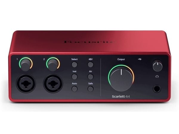Focusrite Scarlett 4i4, Skrivbord, USB, 56 dB, 9 dBu, 3000 O, 24-bit/192kHz