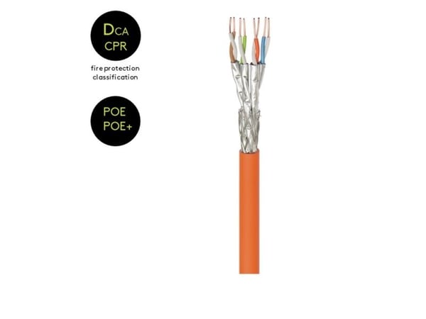 Goobay 75713, 50 m, Cat7a, S/FTP (S-STP), Oranssi