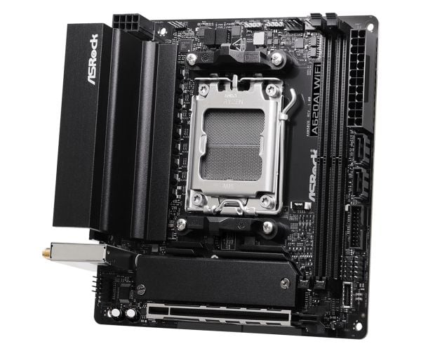 ASRock A620AI WIFI - Hovedkort - mini-ITX - Socket AM5 - AMD A620A Chipset - USB-C 3.2 Gen2, USB-C 3.2 Gen 1, USB 3.2 Gen 1, USB 3.2 Gen 2 - Wi-Fi ...