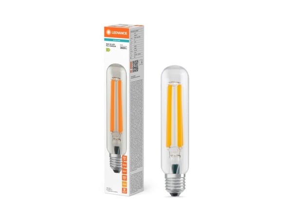 LEDVANCE 142711.LE.00.01 LED (RGB) lampa EEK C (A - G) E27 Rörformad 21 W = 50 W Varmvit (Ø x L) 38 mm x 170 mm 1 st