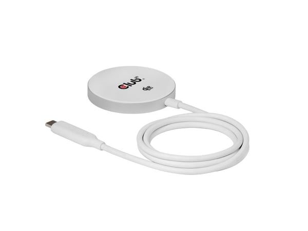 CLUB3D CAC-3026, Innendørs, USB, Trådløs lading, 1 m, Hvit